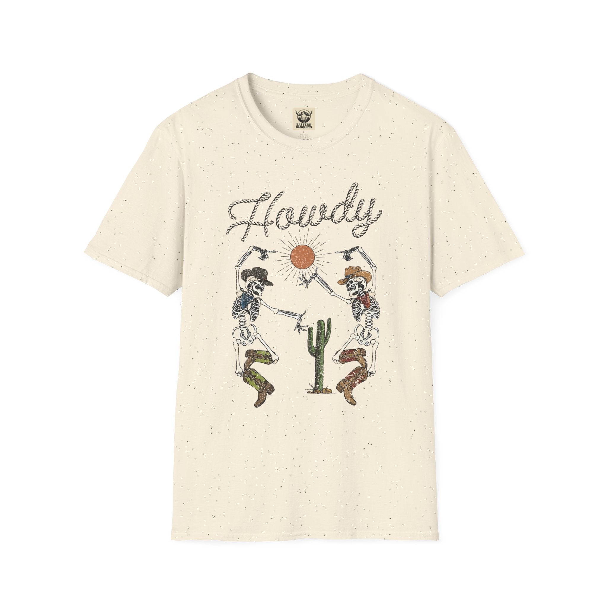 Howdy Skeletons western vibe tee