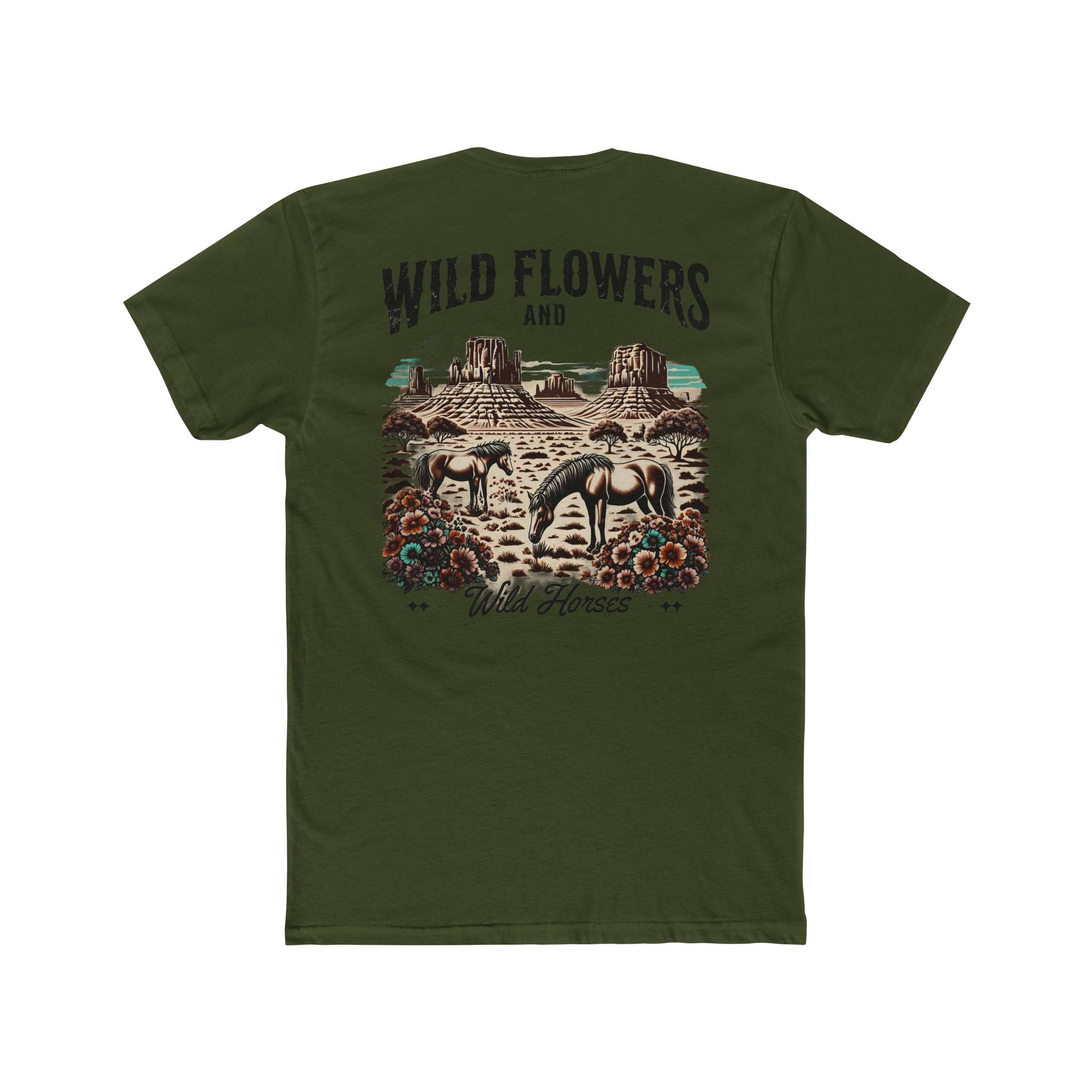 Rustic Wildflower T-Shirt, Nature Lover's Tee, Cowboy Style Apparel, Unisex Graphic Shirt, Perfect Gift for Adventurers
