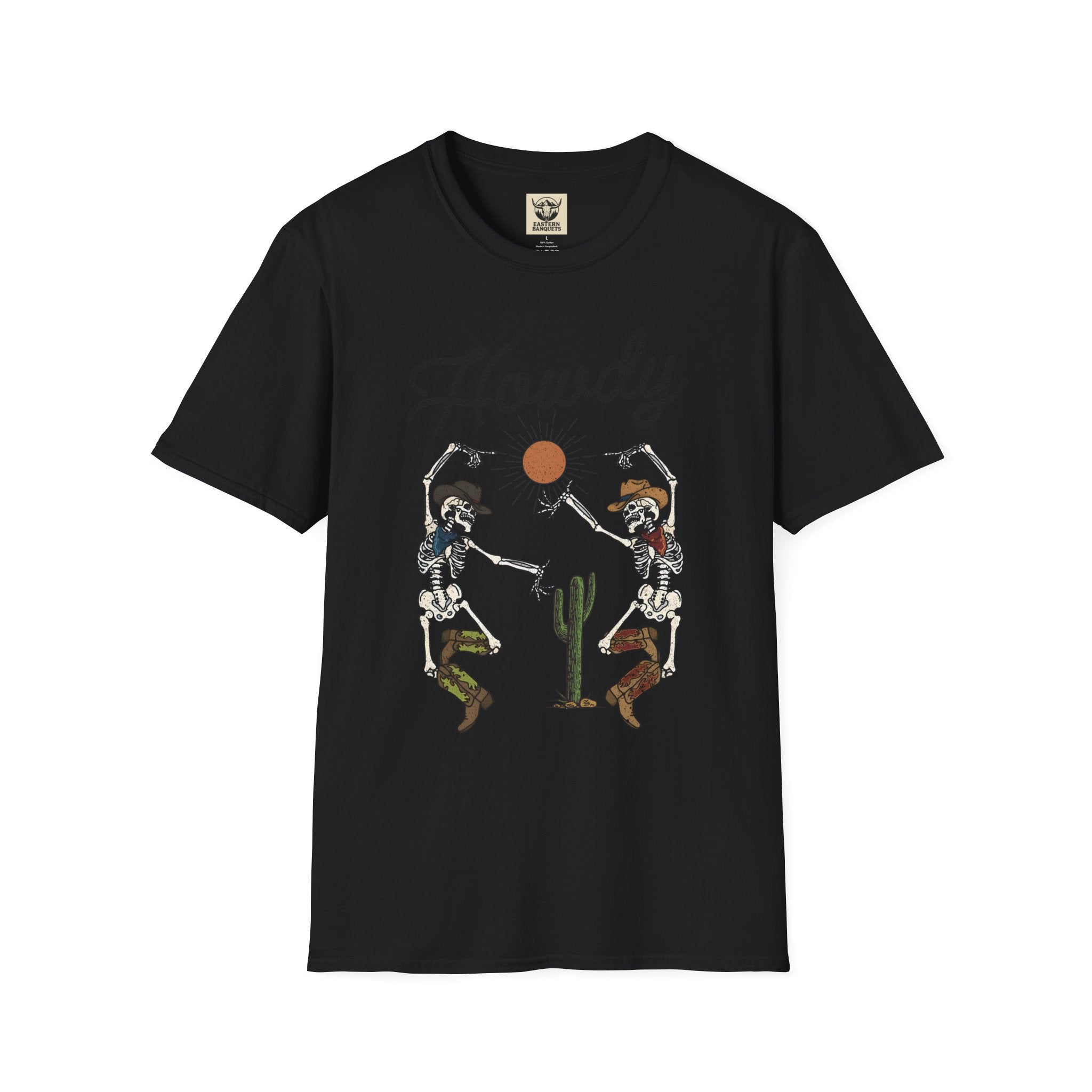 Howdy Skeletons western vibe tee
