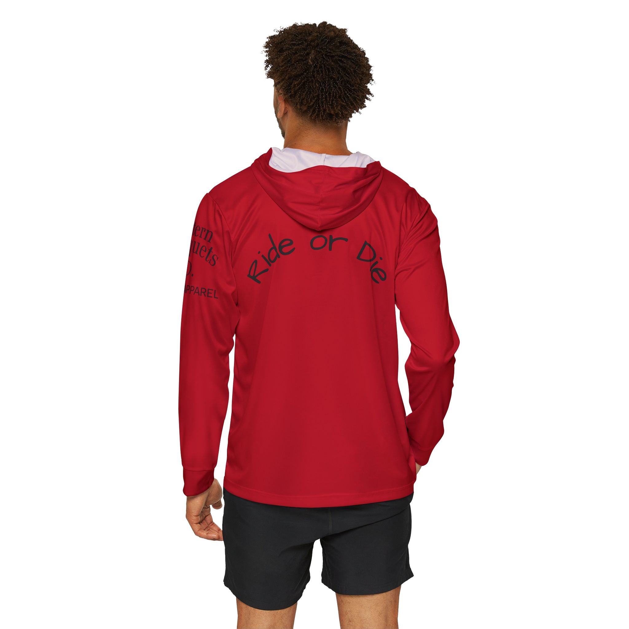 ride'in the Rocky's red titillating hoodie