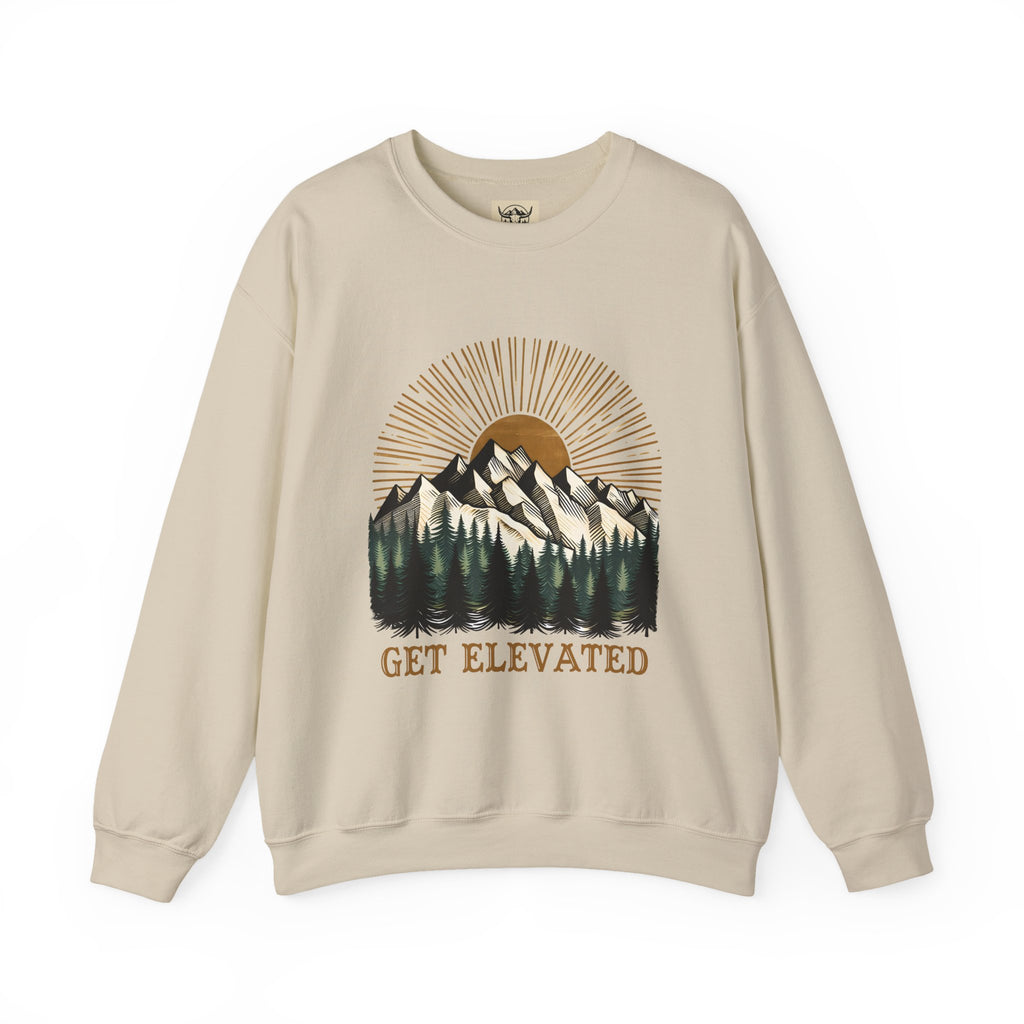 Unisex Get Elevated Crewneck Sweatshirt - Cozy Outdoor Vibe, Perfect for Nature Lovers, Adventure Seekers, Casual Wear, Gifts for [...]