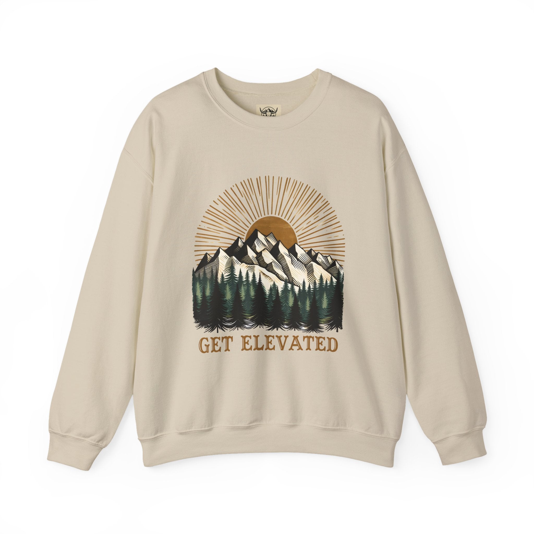 Unisex Get Elevated Crewneck Sweatshirt - Cozy Outdoor Vibe, Perfect for Nature Lovers, Adventure Seekers, Casual Wear, Gifts for [...]