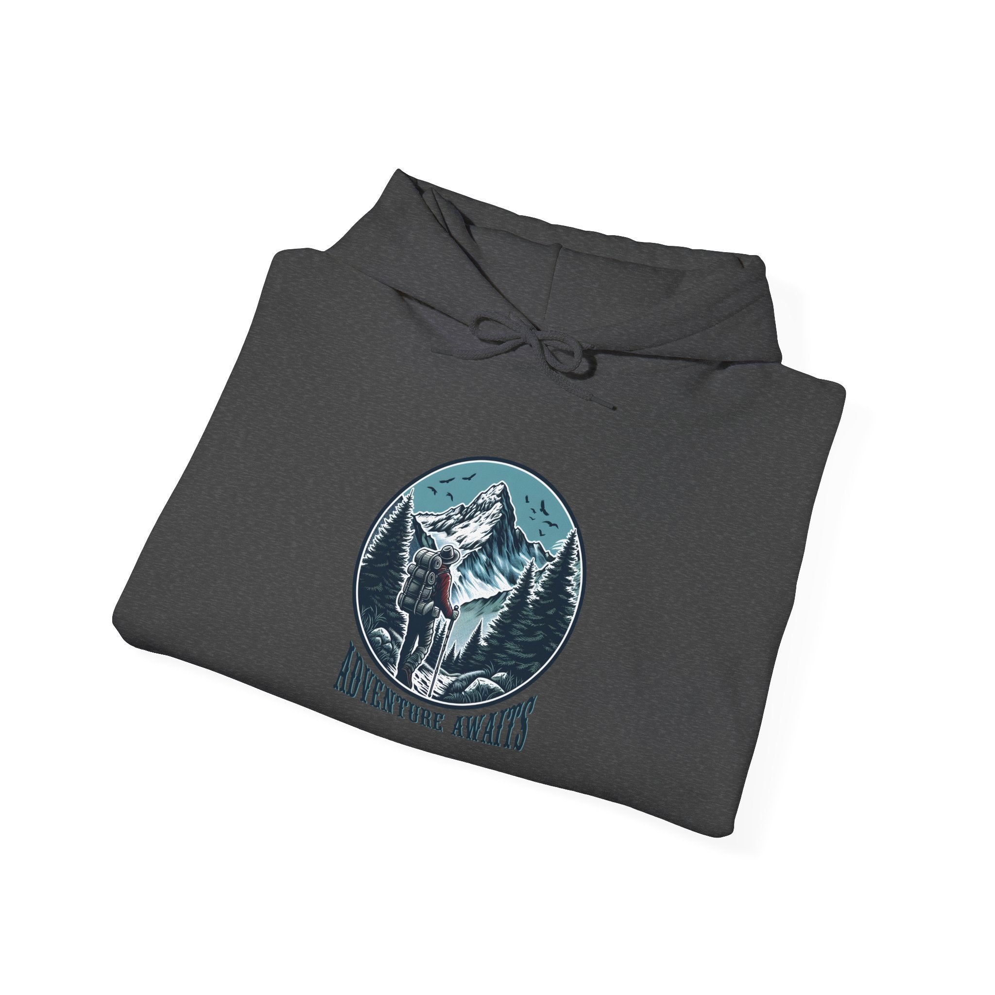 Mountain Wolf Unisex Hoodie, Cozy Sweatshirt for Outdoor Lovers, Perfect Gift for Nature Enthusiasts, Unisex Apparel, Great for Camping