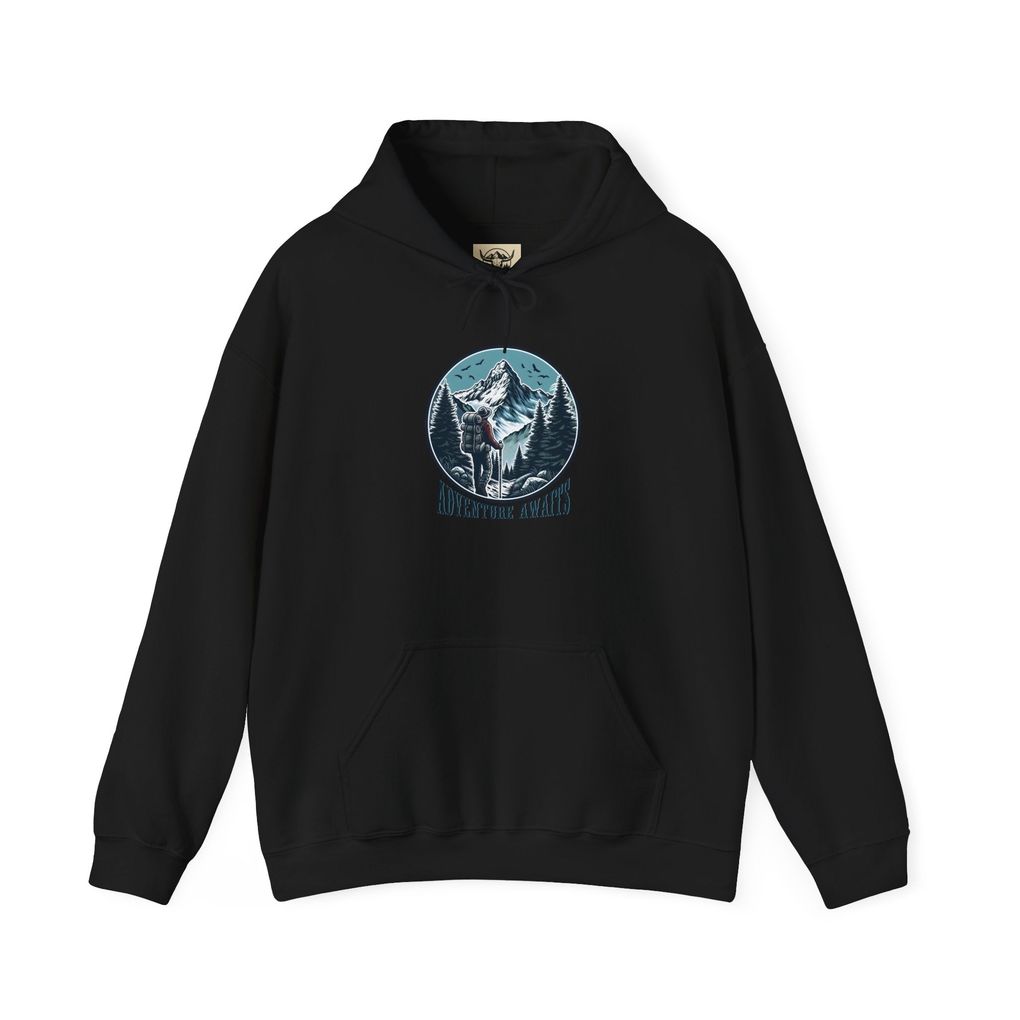 Mountain Wolf Unisex Hoodie, Cozy Sweatshirt for Outdoor Lovers, Perfect Gift for Nature Enthusiasts, Unisex Apparel, Great for Camping