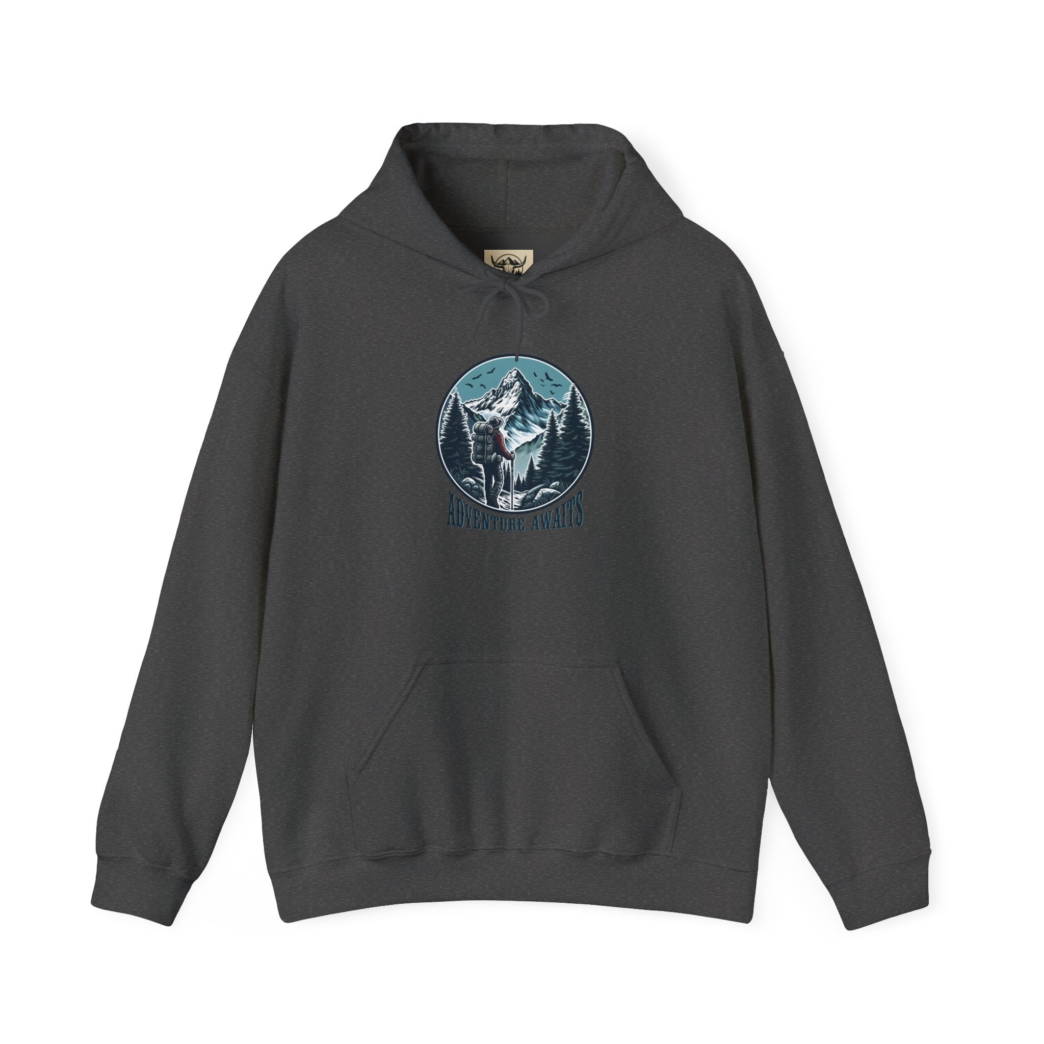 Mountain Wolf Unisex Hoodie, Cozy Sweatshirt for Outdoor Lovers, Perfect Gift for Nature Enthusiasts, Unisex Apparel, Great for Camping