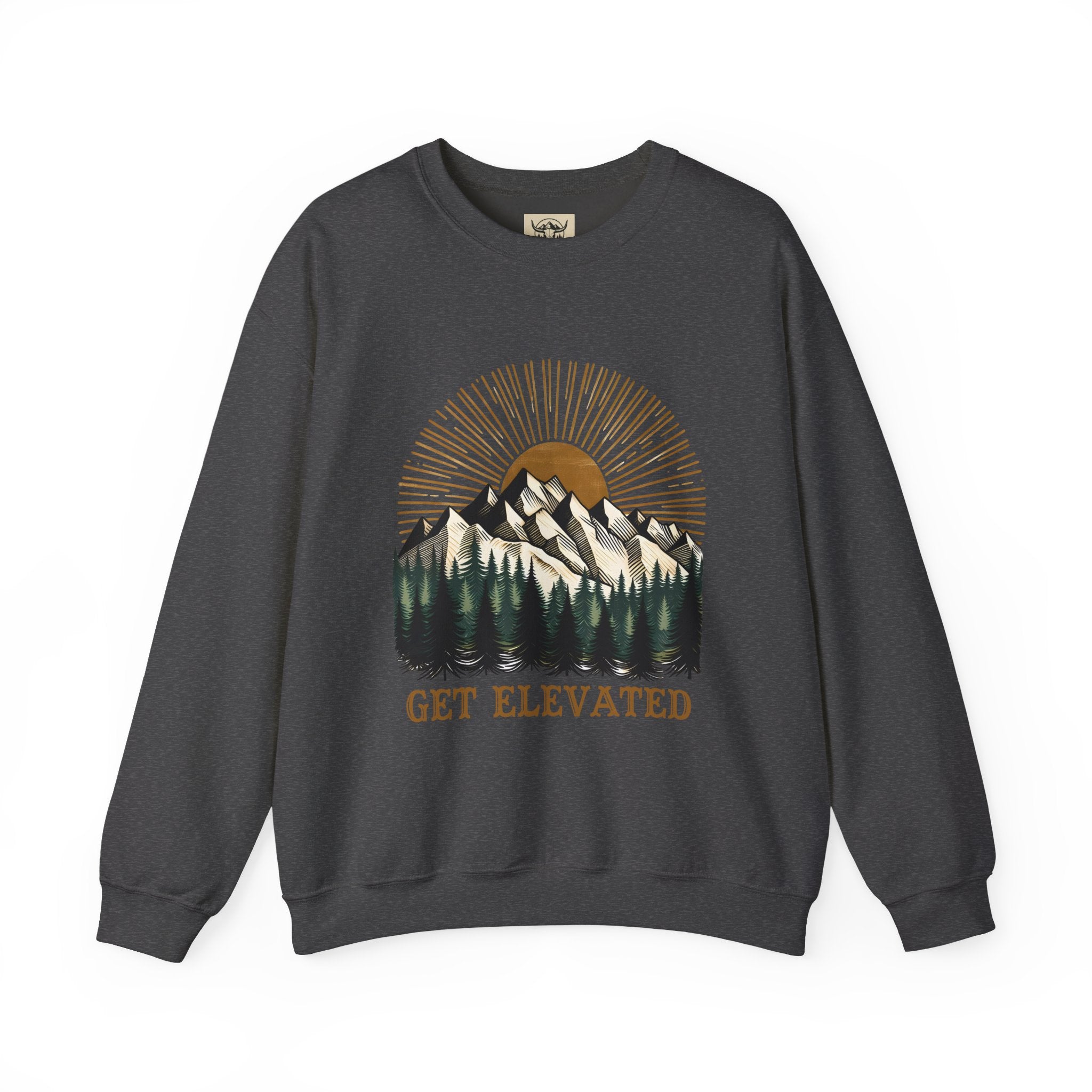 Unisex Get Elevated Crewneck Sweatshirt - Cozy Outdoor Vibe, Perfect for Nature Lovers, Adventure Seekers, Casual Wear, Gifts for [...]
