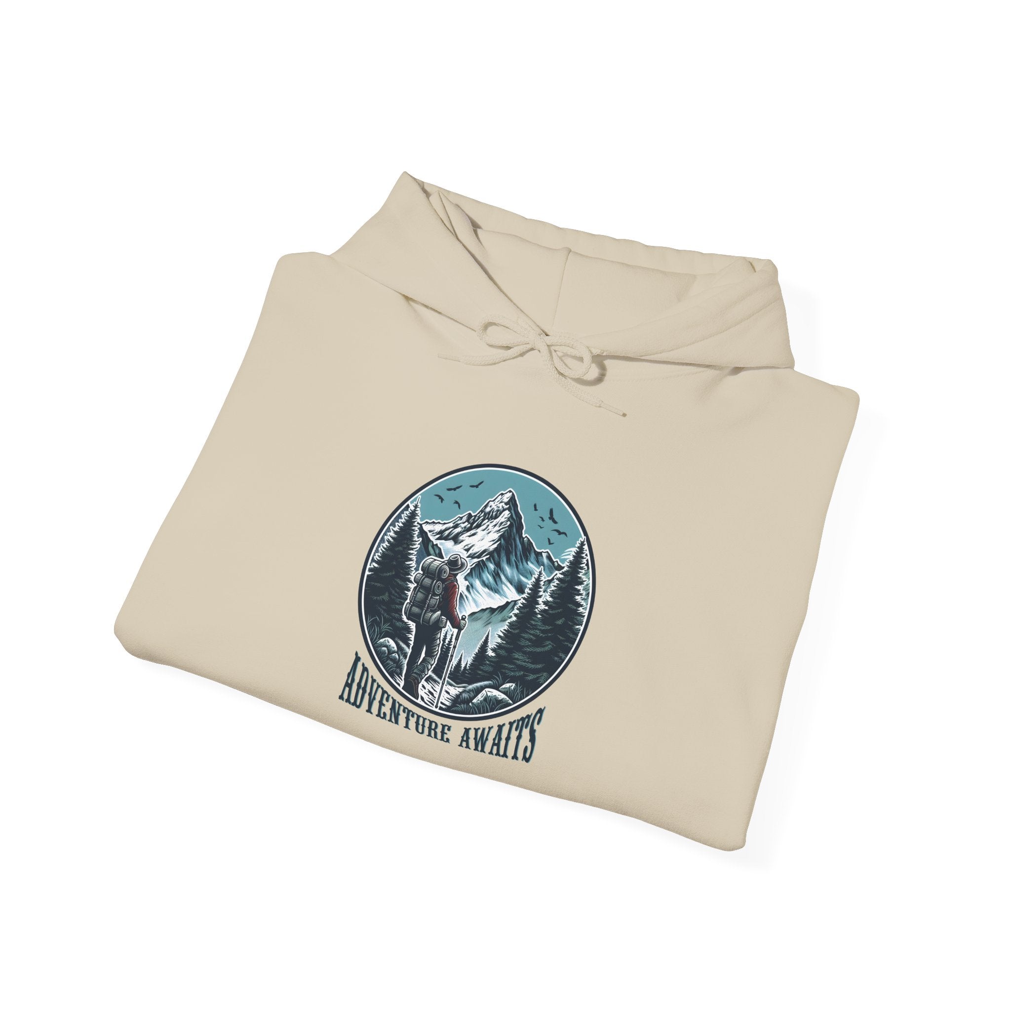 Mountain Wolf Unisex Hoodie, Cozy Sweatshirt for Outdoor Lovers, Perfect Gift for Nature Enthusiasts, Unisex Apparel, Great for Camping