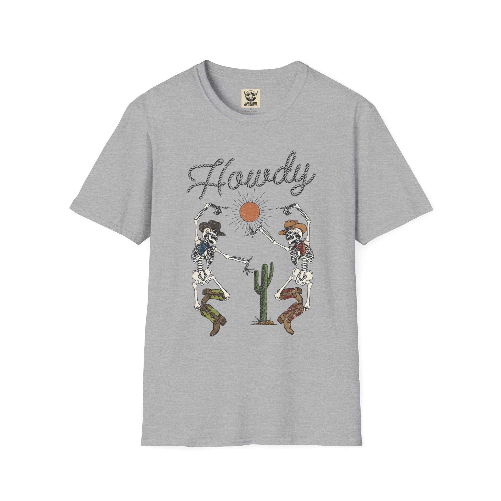 Howdy Skeletons western vibe tee