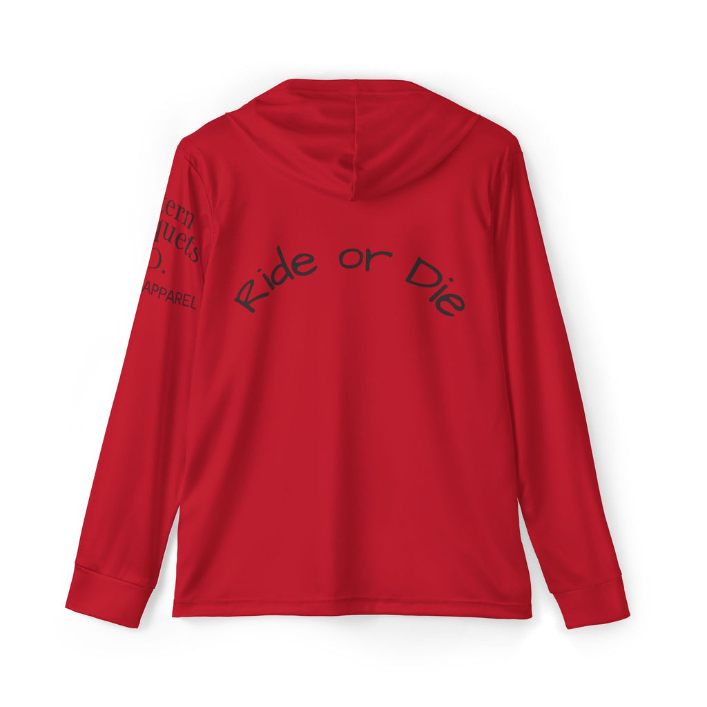 ride'in the Rocky's red titillating hoodie