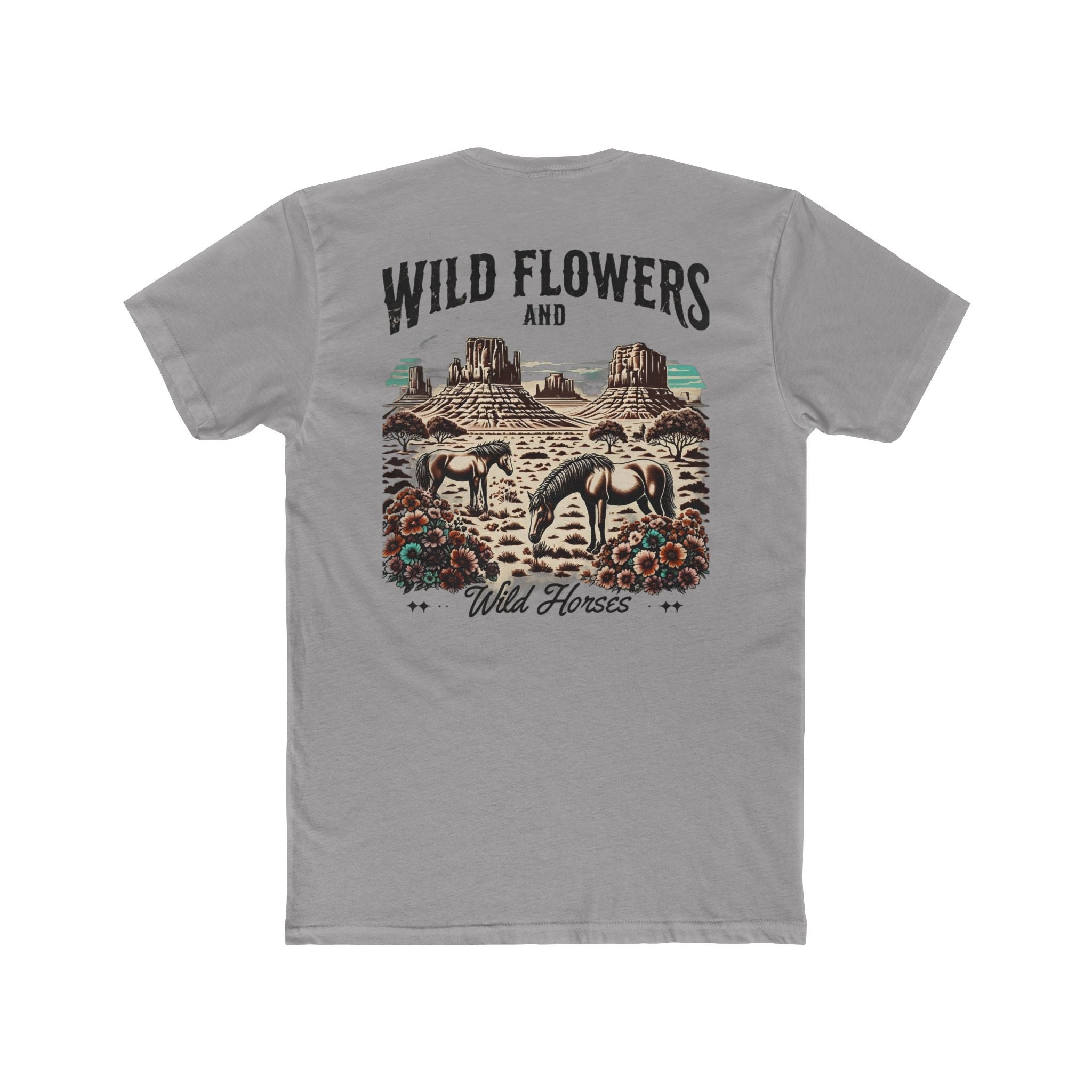Rustic Wildflower T-Shirt, Nature Lover's Tee, Cowboy Style Apparel, Unisex Graphic Shirt, Perfect Gift for Adventurers