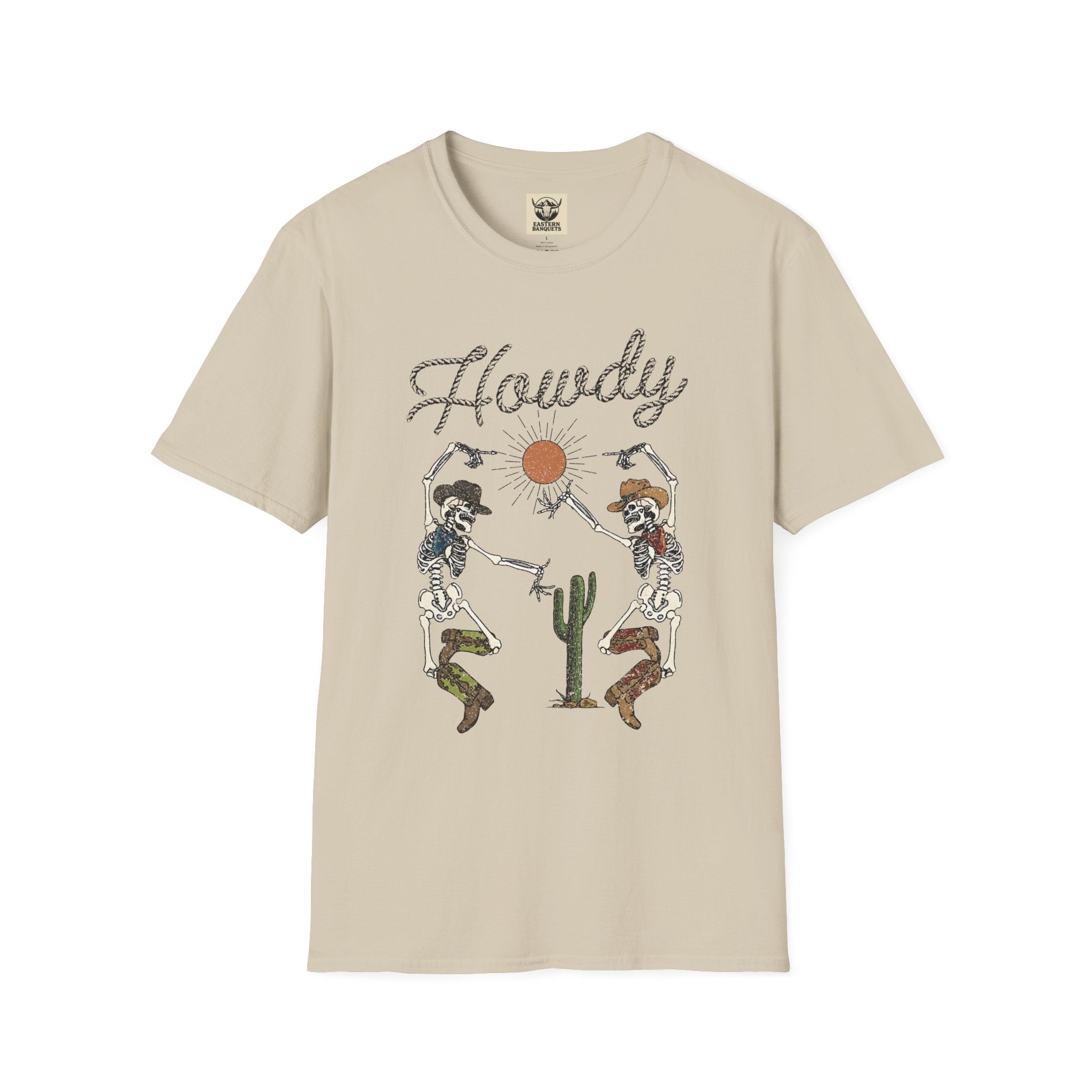Howdy Skeletons western vibe tee