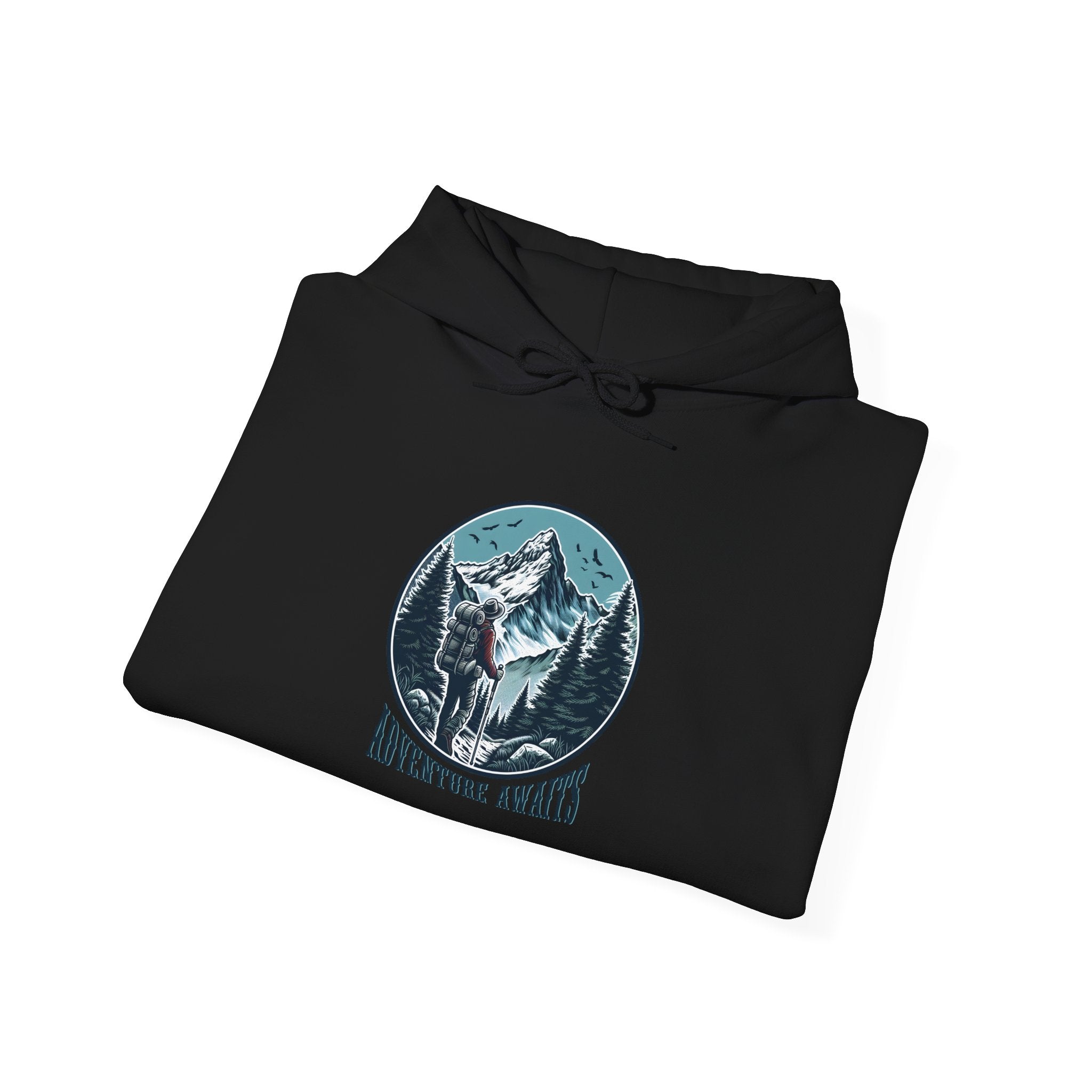 Mountain Wolf Unisex Hoodie, Cozy Sweatshirt for Outdoor Lovers, Perfect Gift for Nature Enthusiasts, Unisex Apparel, Great for Camping